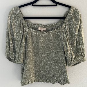 LOFT puff sleeve top